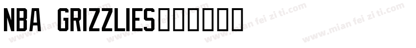 NBA Grizzlies字体转换